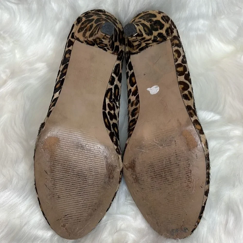 Steve Madden Leather Leopard Heels
